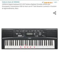 STRUMENTI MUSICALI - YAMAHA KEYBOARD DIGITALE