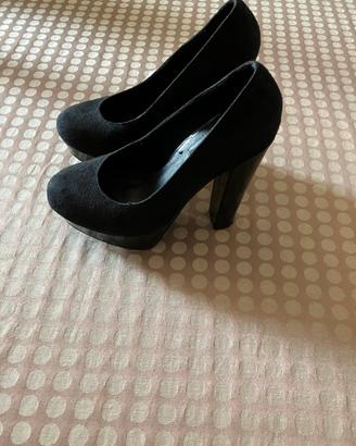 scarpe donna misura 38 nere con tacco alto