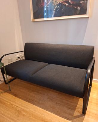 divano arper arcos minimalista nero 2 posti 