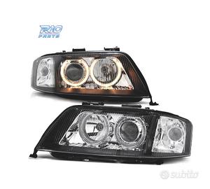FARI AUDI A6 4B 97-99 ANGEL EYES FONDO NERO