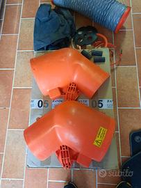 KIT Soffiatore aspiratore foglie blower aspirator