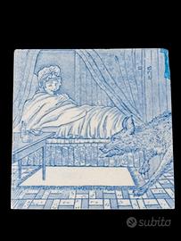 ceramica d'epoca cappuccetto rosso