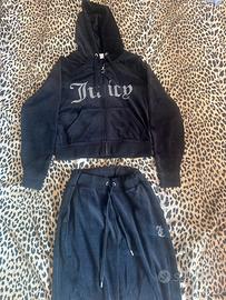Tuta juicy-conture nera taglia s ma veste anche m