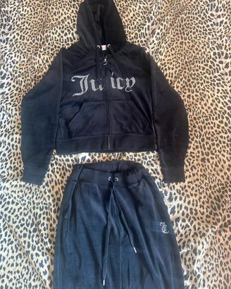 Tuta juicy-conture nera taglia s ma veste anche m