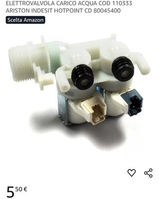 elettrovalvola lavatrice hotpoint fmf703
