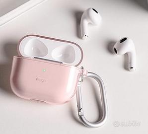 Custodia AirPods 3 Cover Rosa Transparente