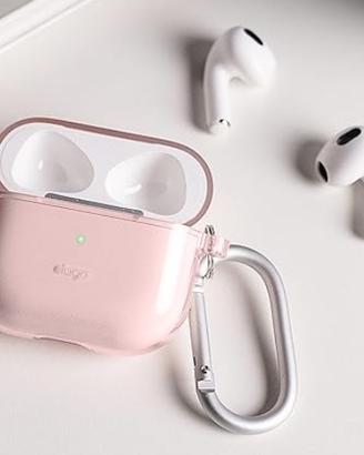 Custodia AirPods 3 Cover Rosa Transparente