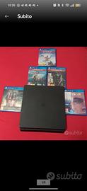 PS4 slim 500gb + 5 giochi prezzo flessibile