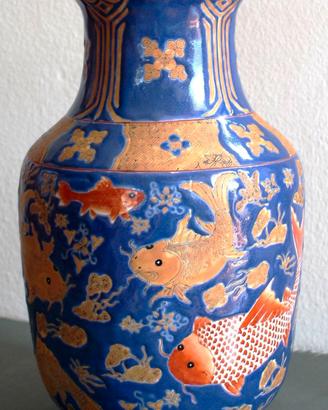 Vaso  " PESCI KOY" - Giappone 1910/1930