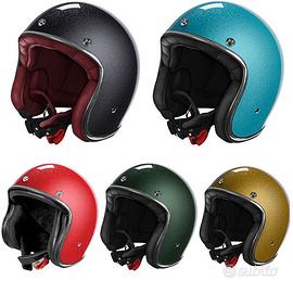CASCO JET VINTAGE MOTO STORMER QUARTZ GLITTERATO