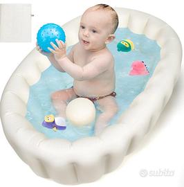 NUOVA Vaschetta Bagnetto Neonato Pieghevole Gonfia