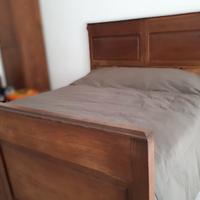 CORNICE LETTO in CILIEGIO anni `50