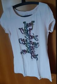 Tshirt donna con scritta 