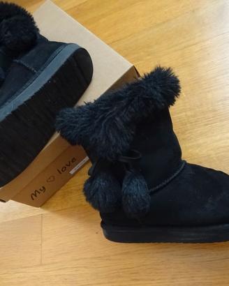 Stivaletti con pelliccia bambina 34