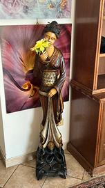 Grande statua orientale Geisha 130 cm arredo