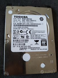 HD Toshiba 2.5" 2,5" 500gb sata