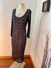 Pennyblack max Mara vestito donna rete L nero