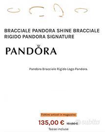 BRACCIALE PANDORA SHINE RIGIDO SIGNATURE