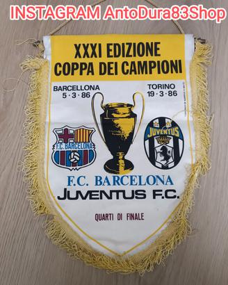 Gagliardetto Barcellona -Juventus 1986
