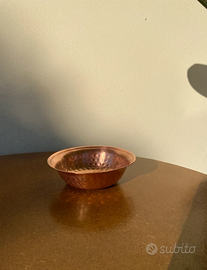 Bowl decorativa in rame lavorato