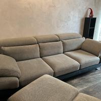 Divano 3 posto Poltrone e Sofà con pouf