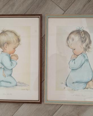 Quadri A child's prayer e Bless us all