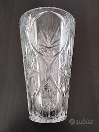 Vaso portafiori in cristallo anni '70/80