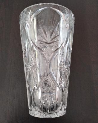Vaso portafiori in cristallo anni '70/80
