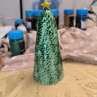Albero di natale in ceramica, fatto a mano