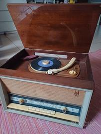 Radio a valvole con Giradischi d'epoca Phonola Mod