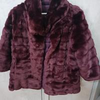 giacca peluche double face 