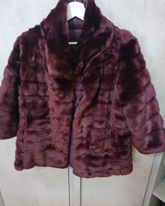 giacca peluche double face 