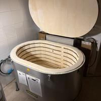 Forno ceramica 220L alta temperatura a pozzetto