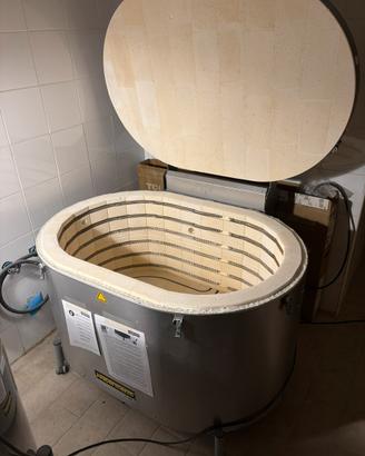 Forno ceramica 220L alta temperatura a pozzetto