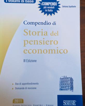 Compendio Storia pensiero economico ed. II Simone