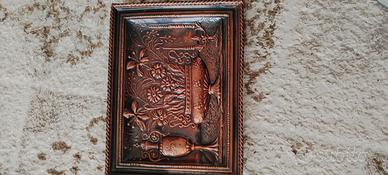 decorazioni floreale in rame 