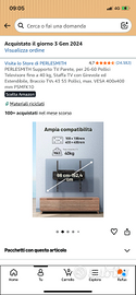 Supporto tv da parete