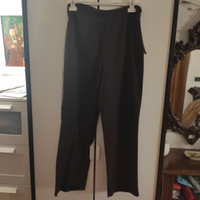 Pantaloni donna in lana marrone