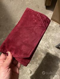 Portagioie in velluto rosso Valenza