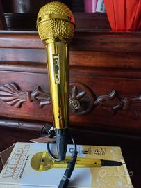 microfono dorato