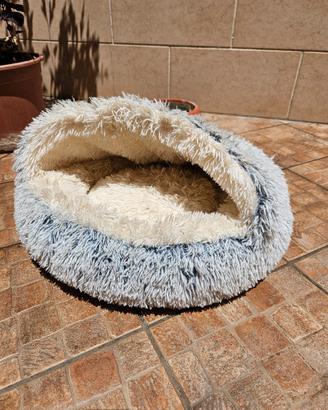 Cuccia Igloo per Gatti e Cani Piccola Taglia 50x60