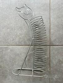 Elegante espositore CD DVD a forma di gatto