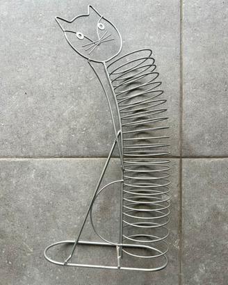 Elegante espositore CD DVD a forma di gatto