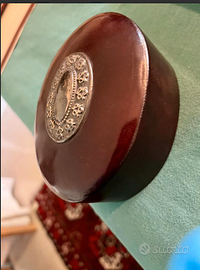 PREGIATOsvuotataschePELLEc/decorazioniARGENTO925