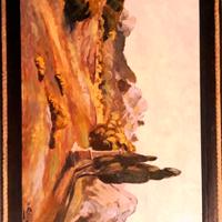 Quadro ad olio " Paesaggio di Provenza"