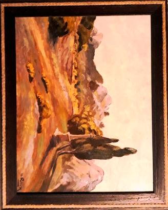 Quadro ad olio " Paesaggio di Provenza"