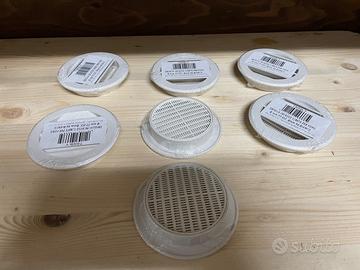 Griglie circolari da incasso in materiale plastica