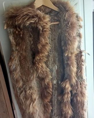 Gilet di Pelliccia marmotta e lapin