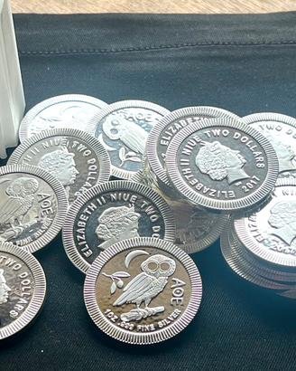 MONETA IN ARGENTO PURO 999 FDC 1 ONCIA FINE SILVER