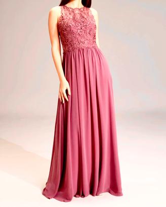 Abito lungo rosa cipria tg.XL (48)